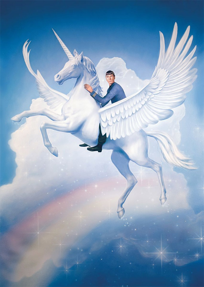 Spock on unicorn