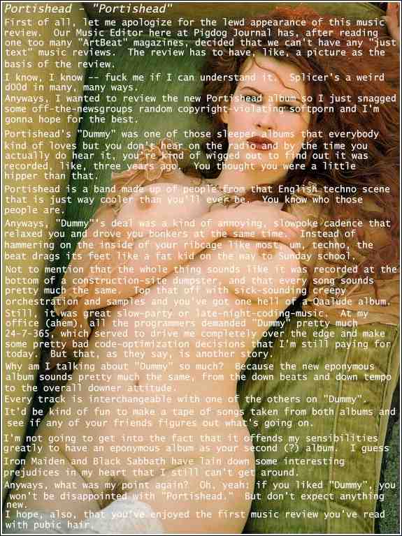 Big naked redhead with text