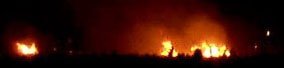 fires on the playa
